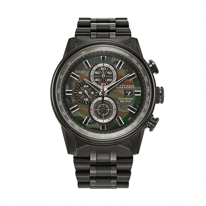 Citizen Nighthawk 43mm Men s Watch Camo Print Dial CA0805 53X