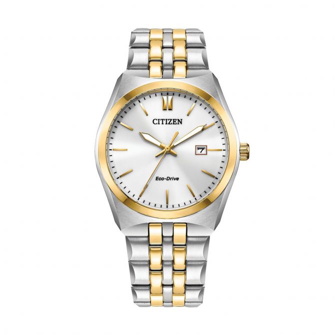Citizen Corso 40mm Watch, White and Gold Tone Dial