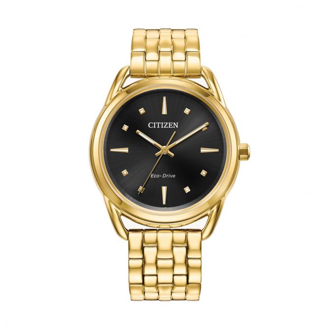 Citizen black gold best sale watch