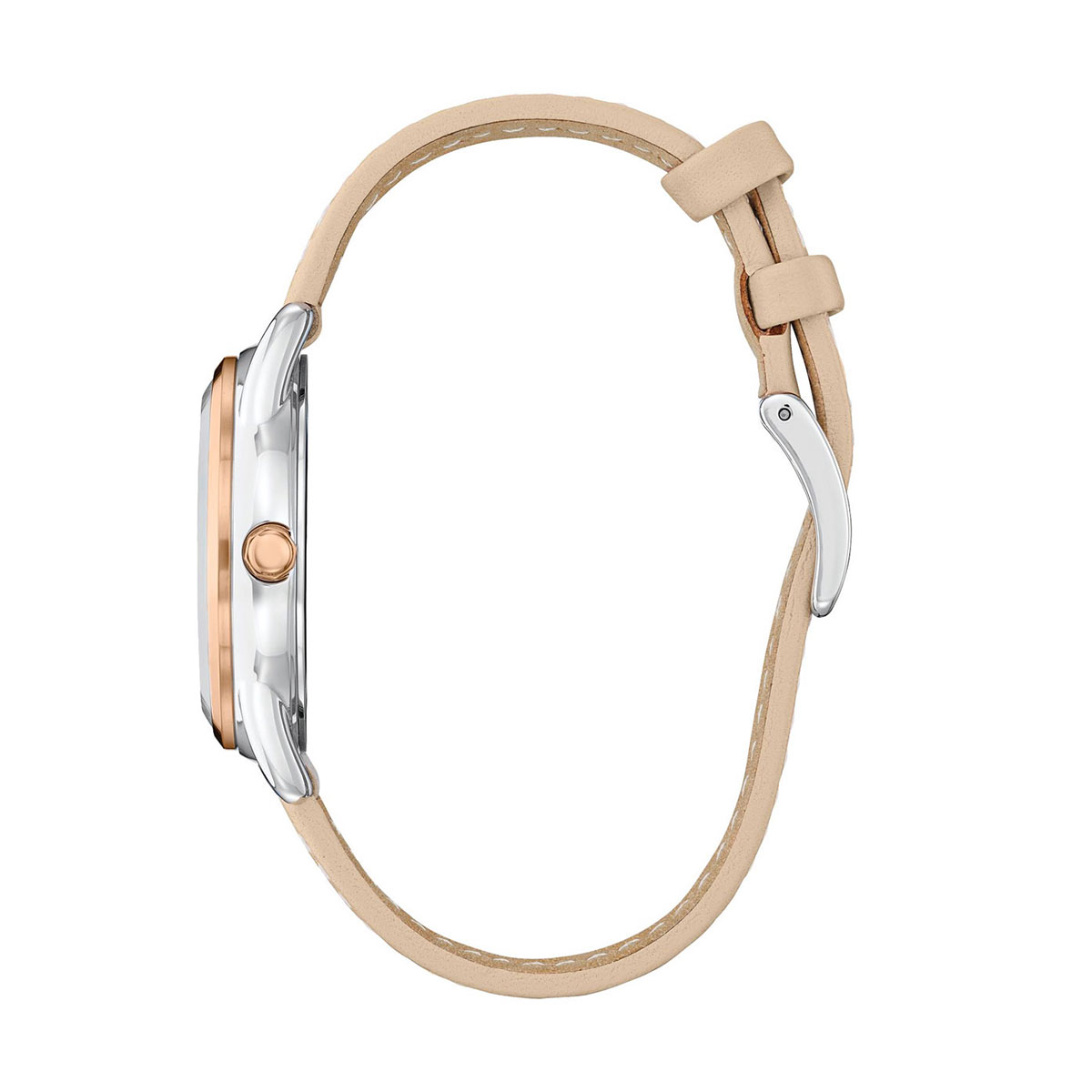 Citizen Dress Classics 36mm Watch, Silver and Rose Gold Tone Dial