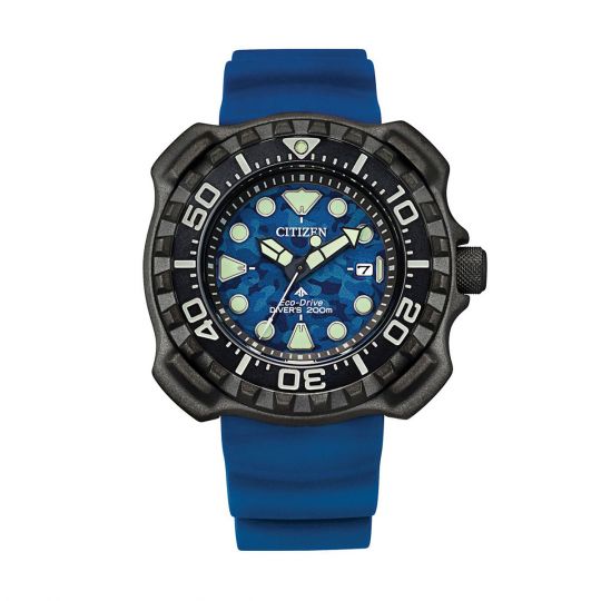 Citizen Promaster Diver 47mm Watch, Blue Camo Dial | Borsheims