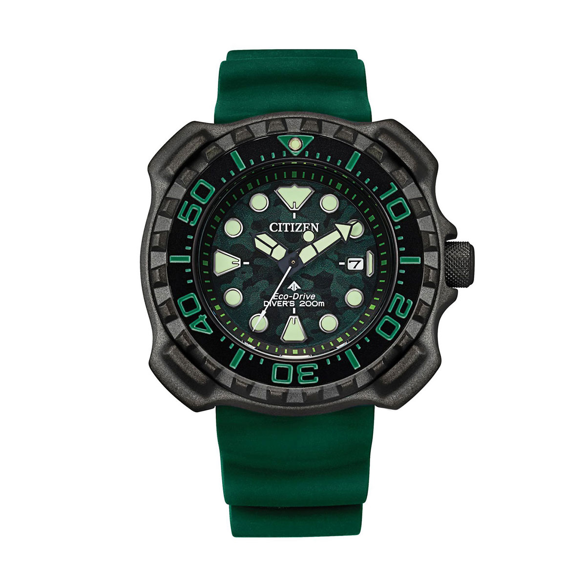 Citizen Promaster Diver 47mm Watch, Green Camo Dial
