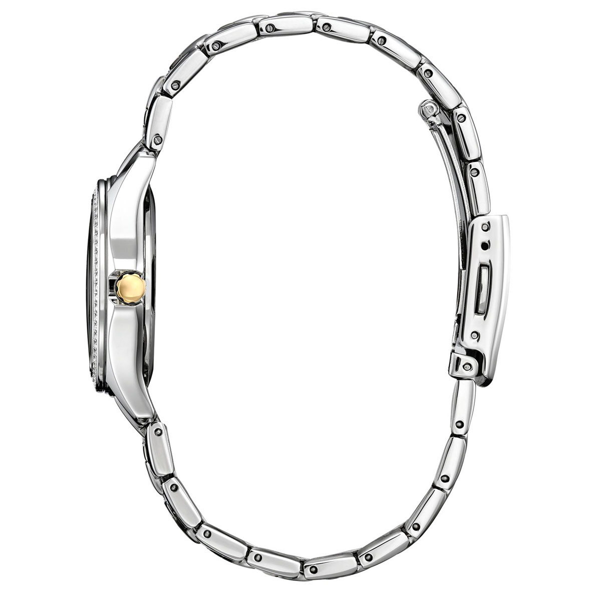 Citizen Crystal 30mm Watch, Silver and Gold Tone Dial