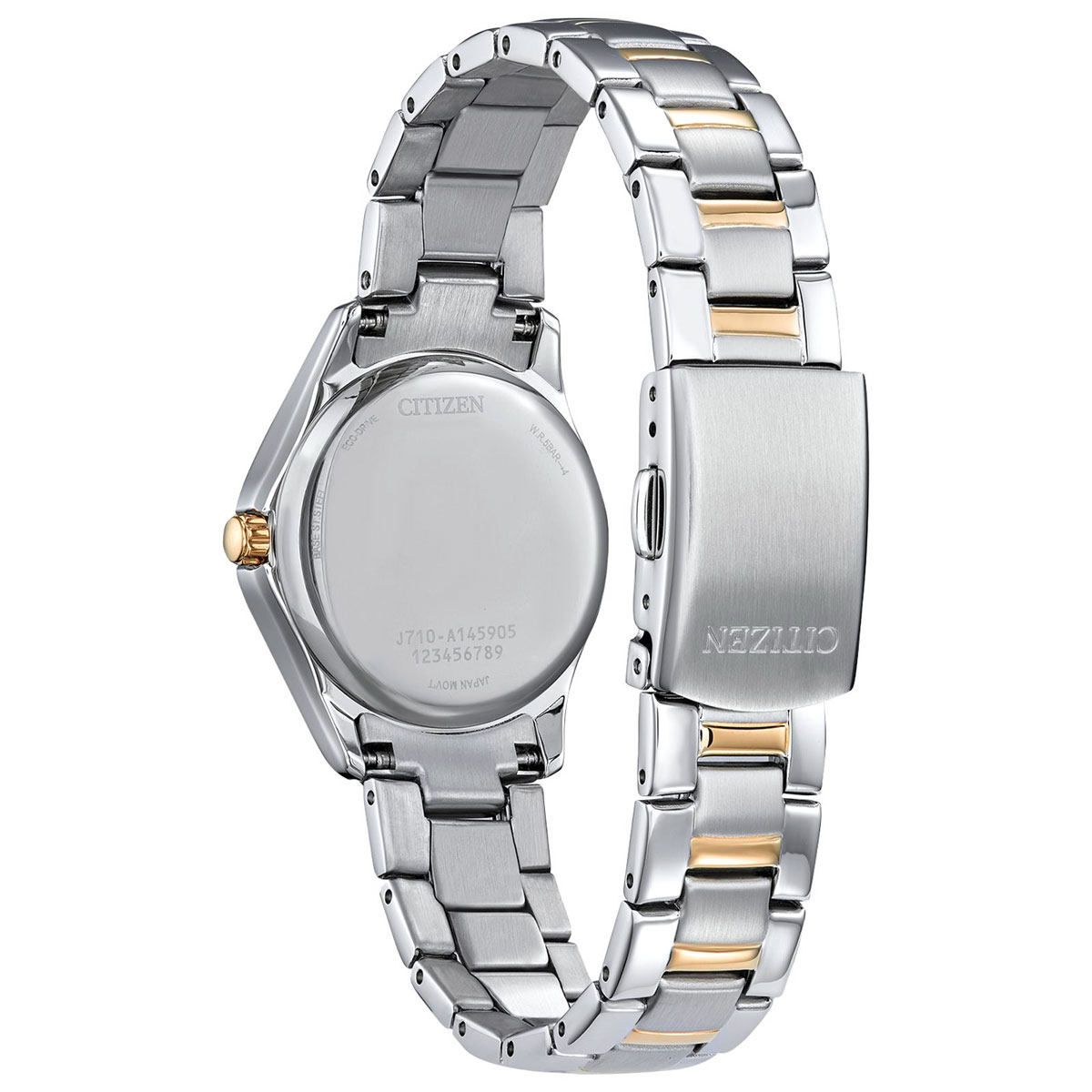 Citizen Crystal 30mm Watch, Silver and Gold Tone Dial