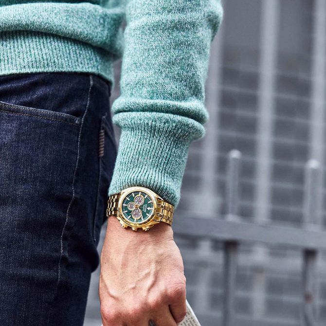 Citizen Carson 43mm Men's Watch, Green Dial | CA4542-59X | Borsheims