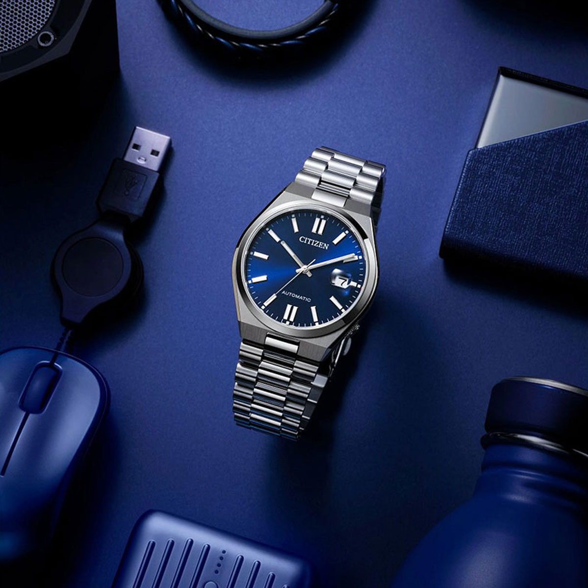 Citizen Tsuyosa Collection 40mm Men's Watch, Blue Dial