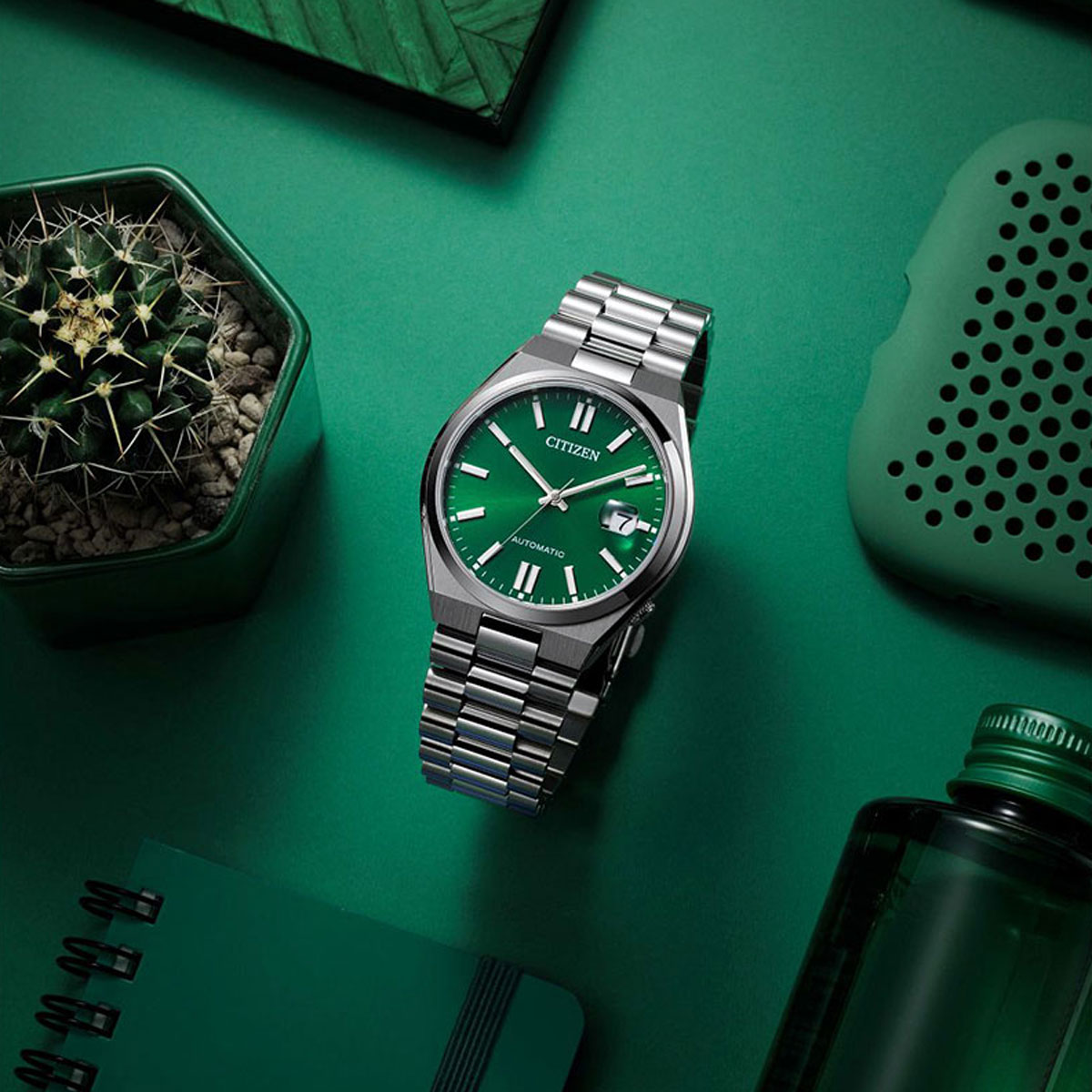 Citizen Tsuyosa Collection 40mm Men's Watch, Green Dial