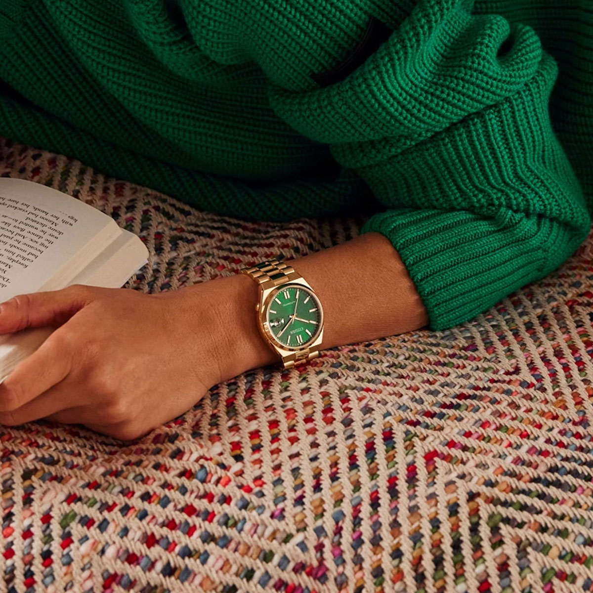 Citizen Tsuyosa 40mm Watch, Green Dial