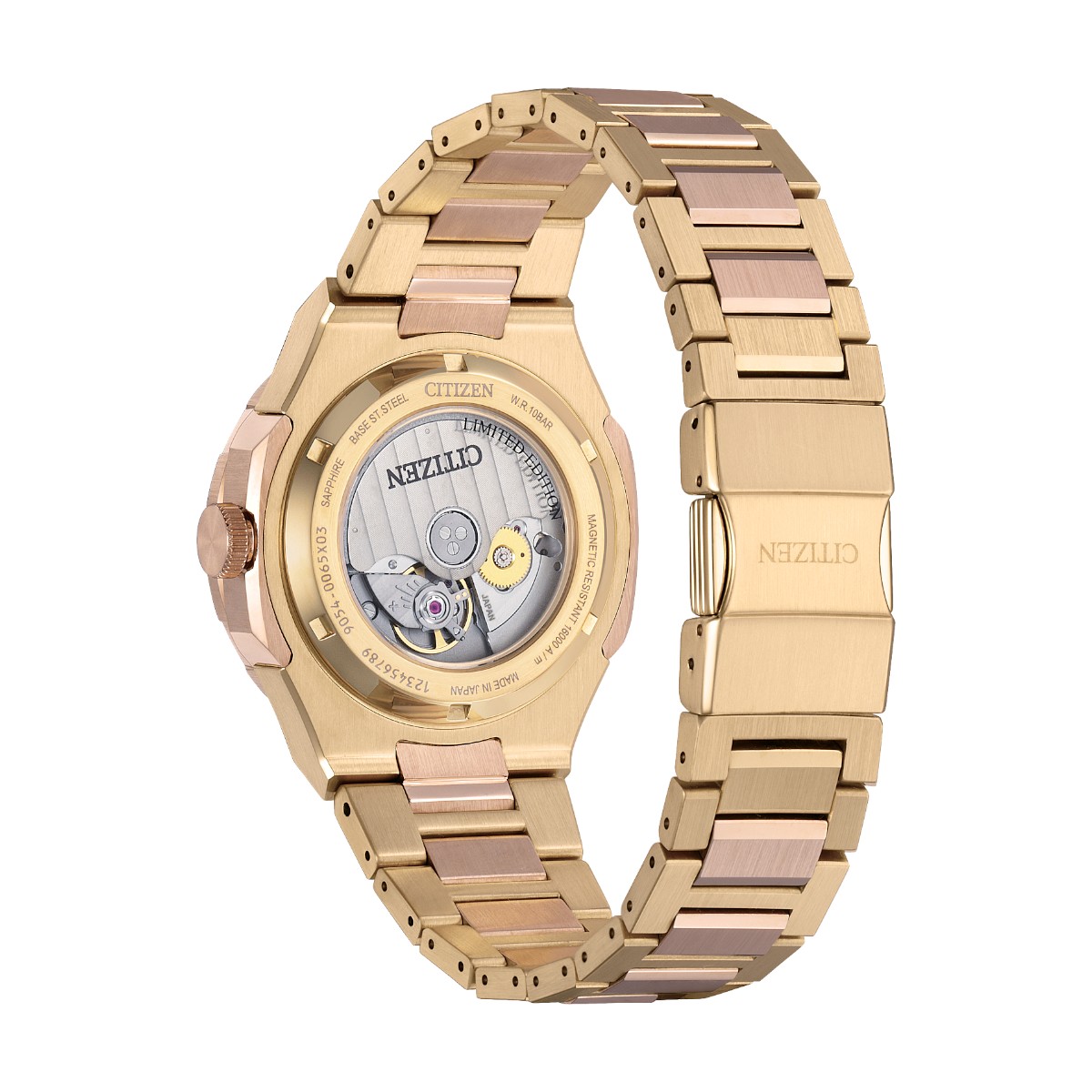 Citizen Series8 880 GMT Automatic 41mm Men's Watch, Yellow Gold Tone Dial