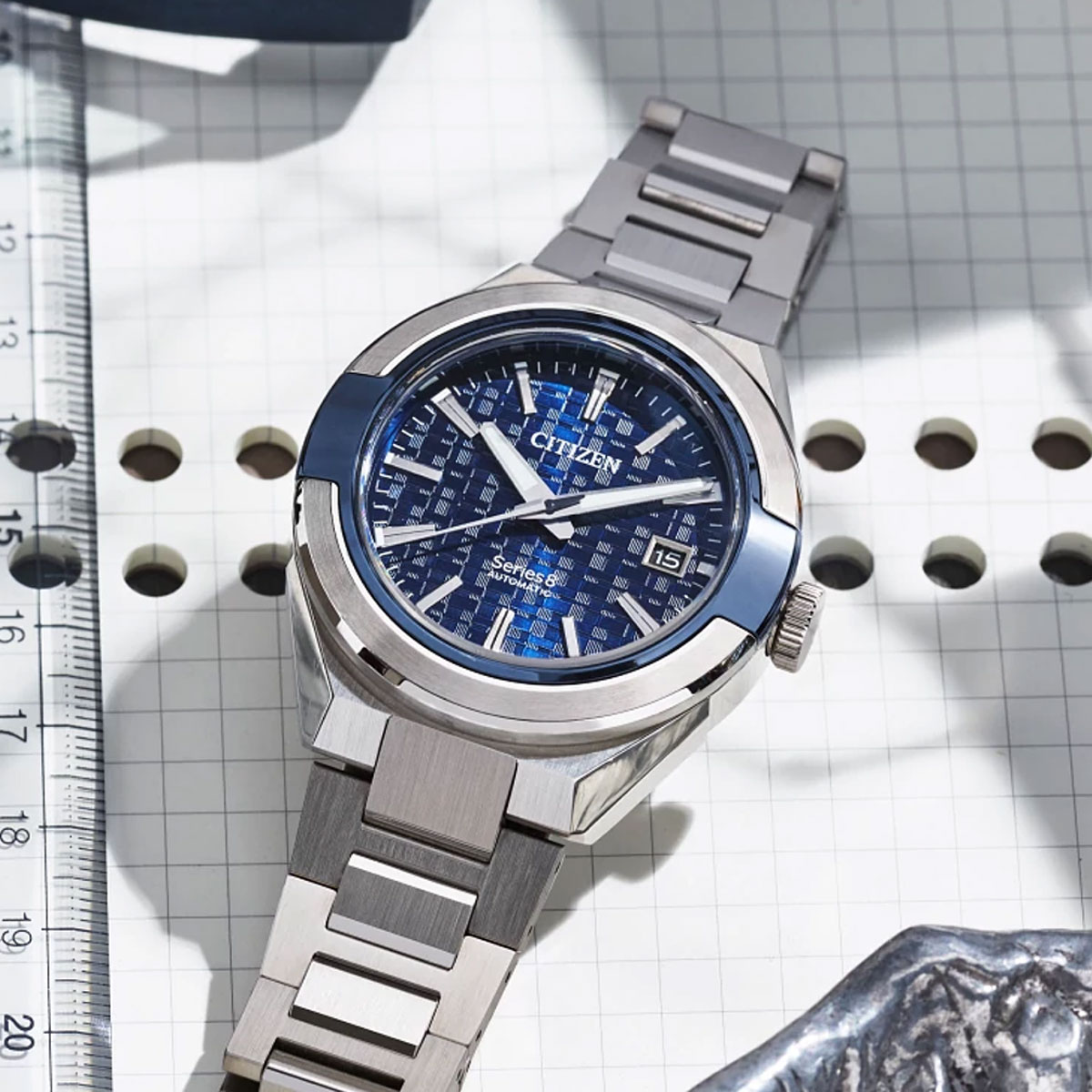 Citizen Series8 870 Automatic 40.8mm Men's Watch, Blue Dial