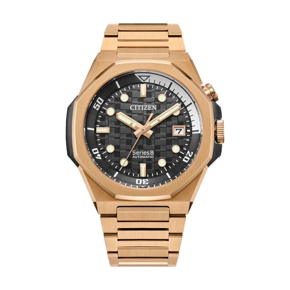 【しの】 Citizen Series8 890 Automatic 42.6mm Men's Watch, Grey Dial