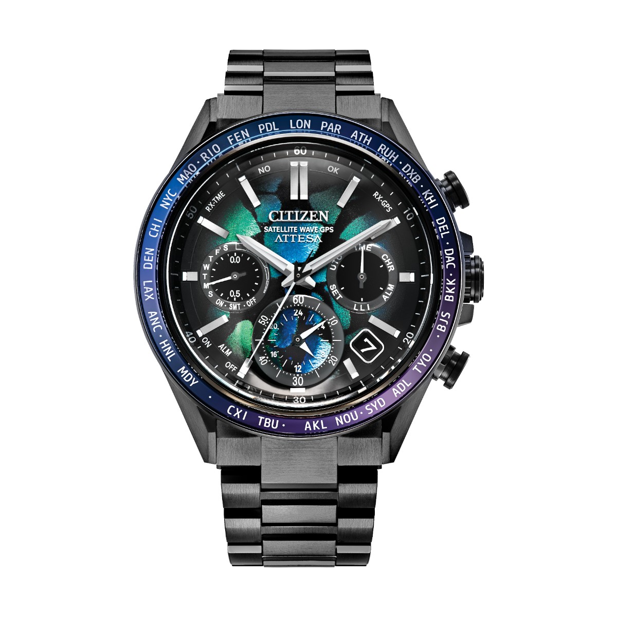 Citizen Attesa Super Titanium 44.6mm Men's Watch, Earth Inspired Dial