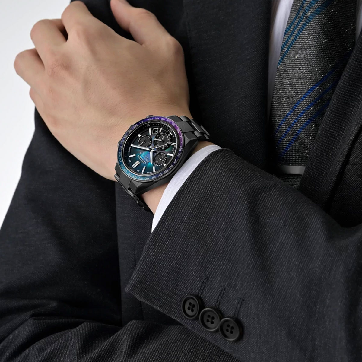 Citizen Attesa Super Titanium 44.6mm Men's Watch, Earth Inspired Dial