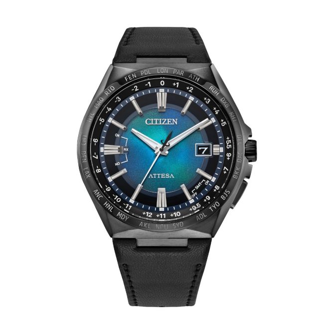 Citizen Attesa Super Titanium 42mm Men's Watch, Blue Iridescent Dial