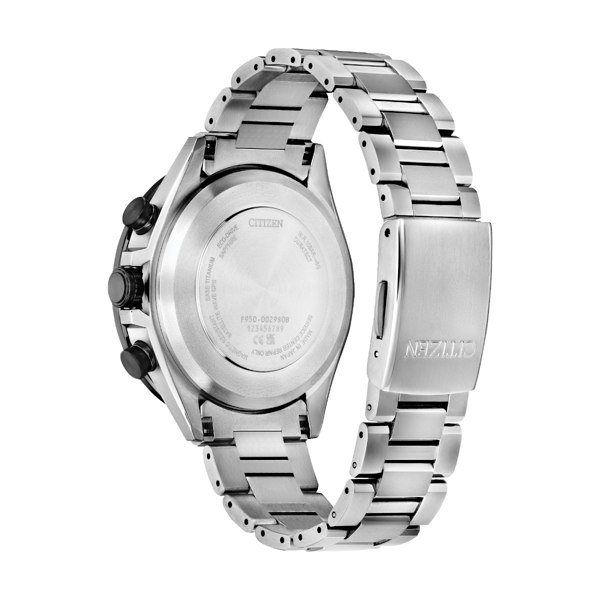 Citizen Attesa Super Titanium 44.6mm Men's Watch, Textured Grey Dial
