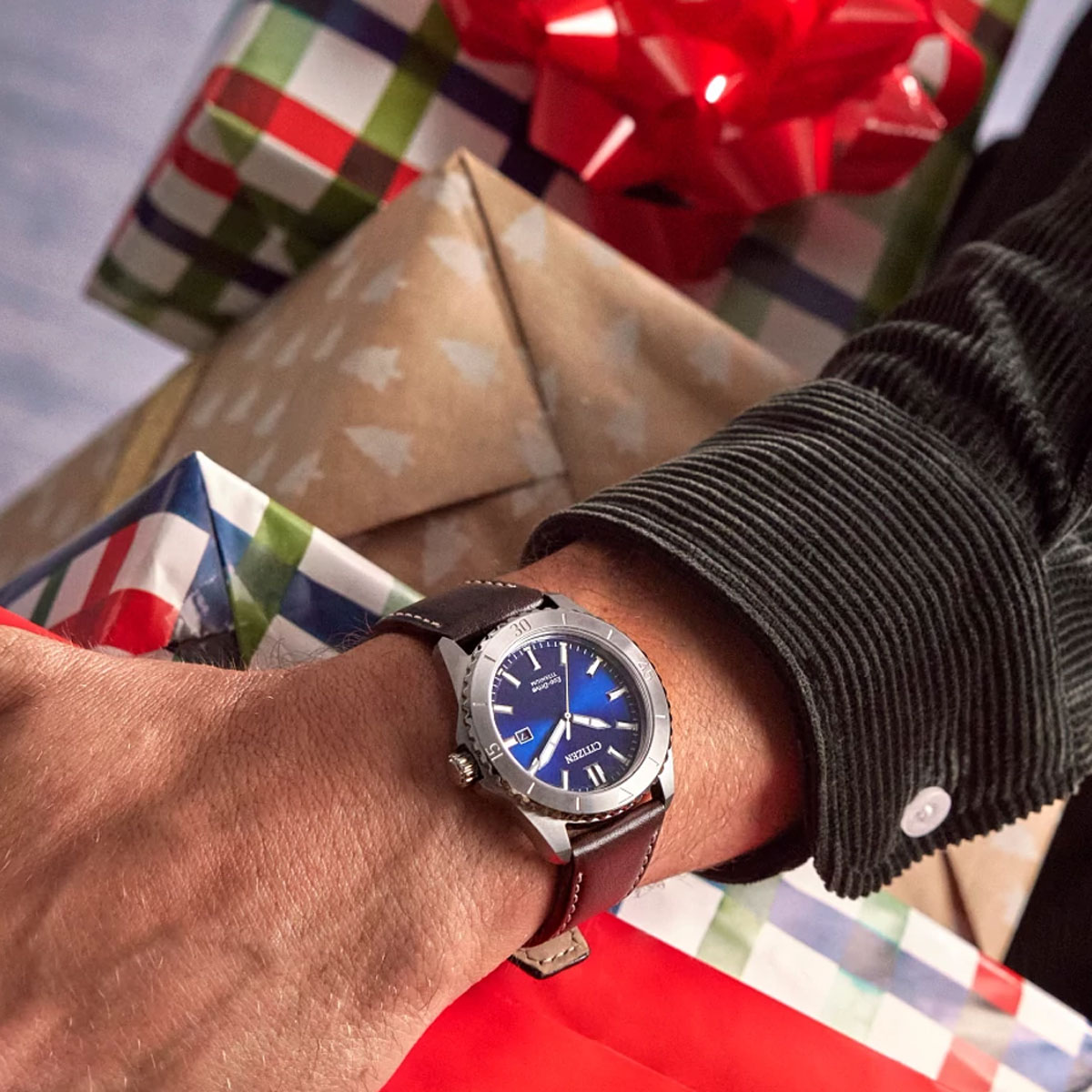 Citizen Brycen Super Titanium 41mm Men's Watch, Blue Dial