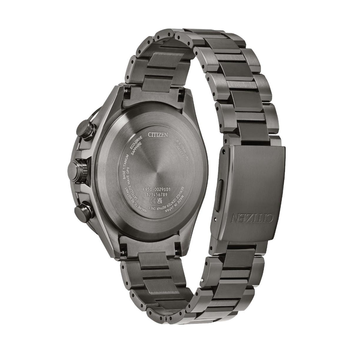 Citizen Attesa Super Titanium 44.6mm Watch, Textured Blue Dial