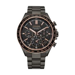 Citizen Attesa Super Titanium 44.6mm Watch, Textured Blue Dial