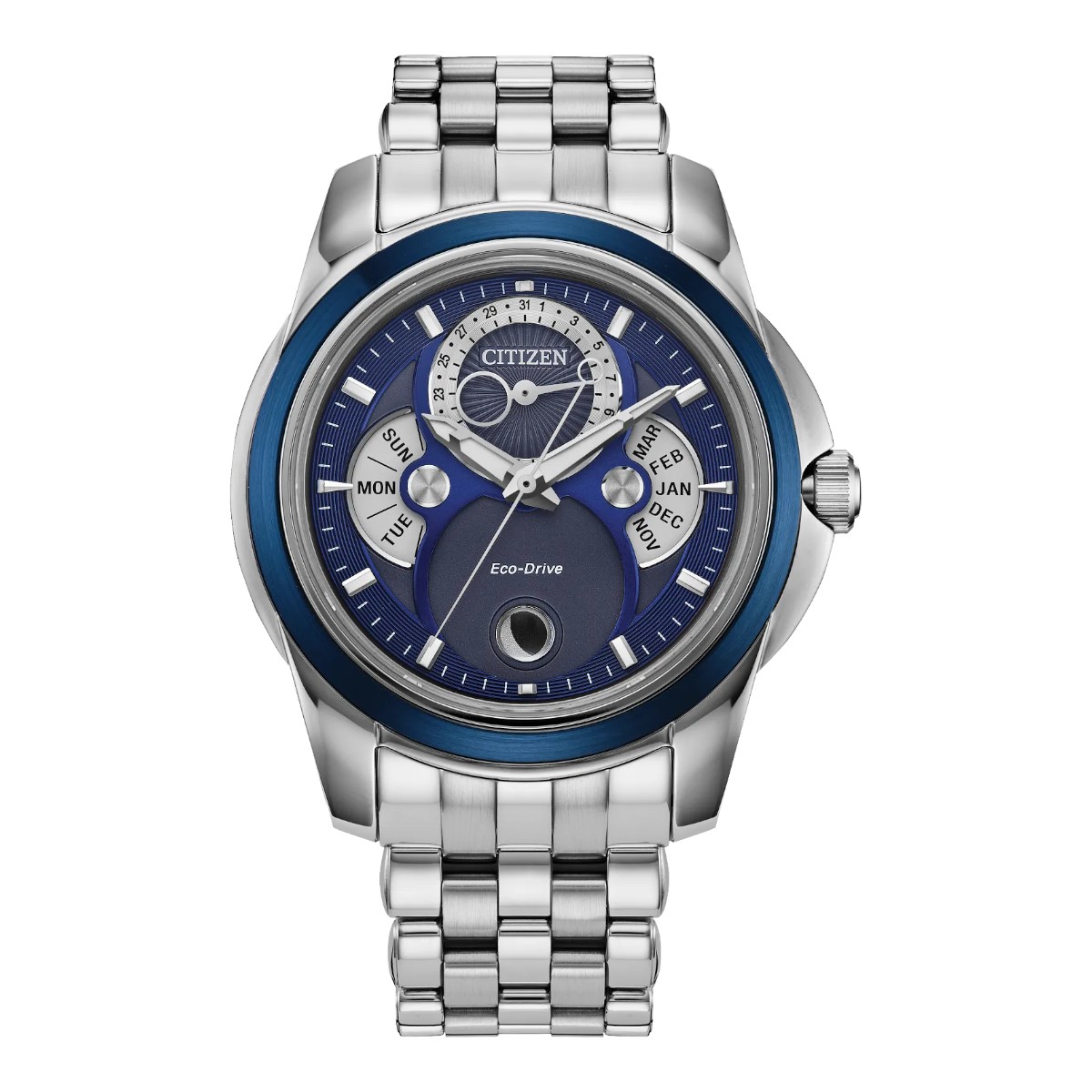 Citizen Calendrier 41.8mm Men's Watch, Blue Dial