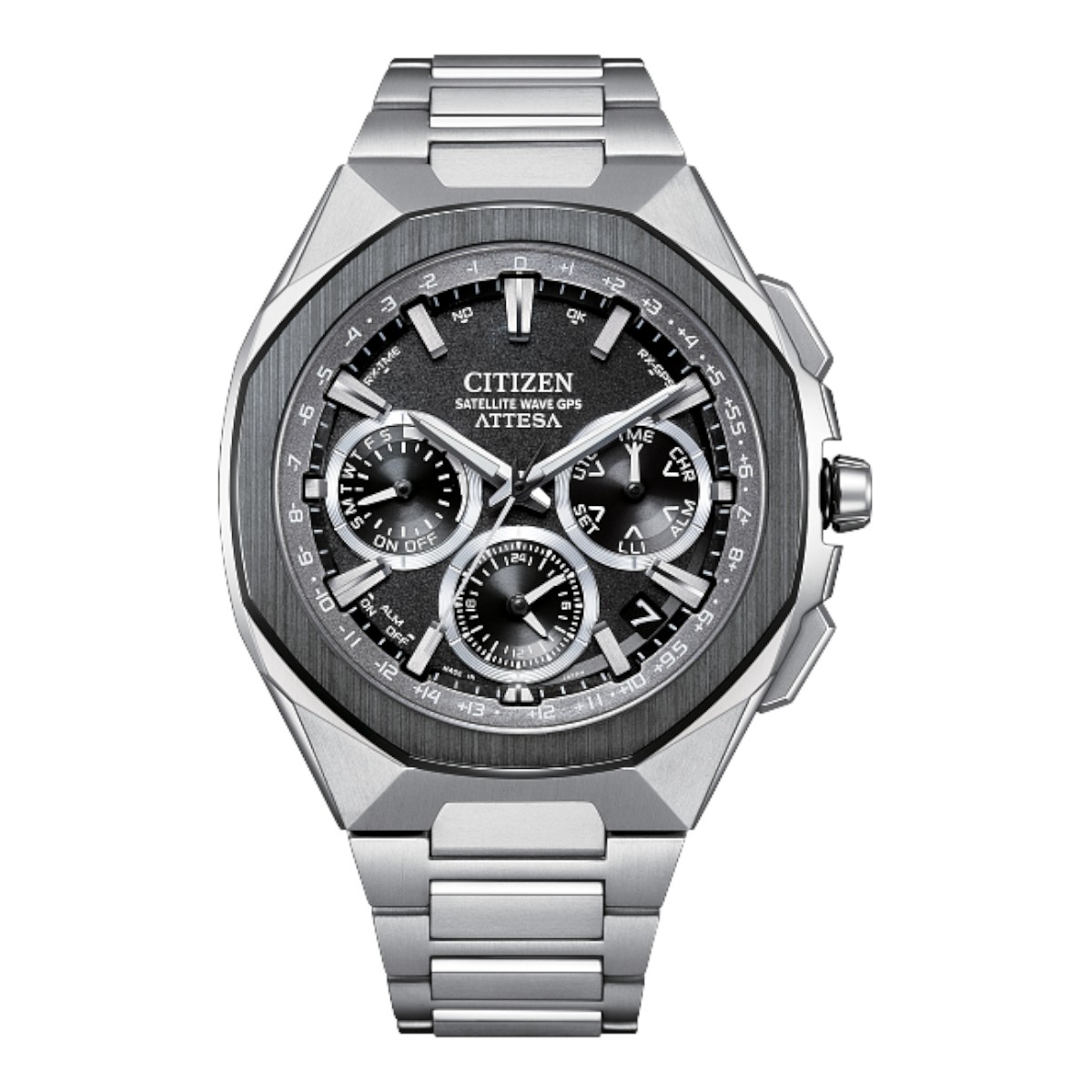 Citizen Attesa Titanium 43.2mm Men's Watch, Grey Dial