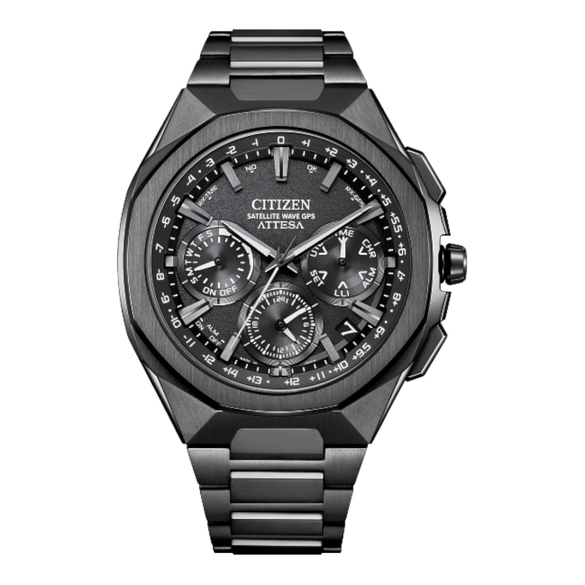Citizen Attesa Titanium 43.2mm Men's Watch, Dark Grey
