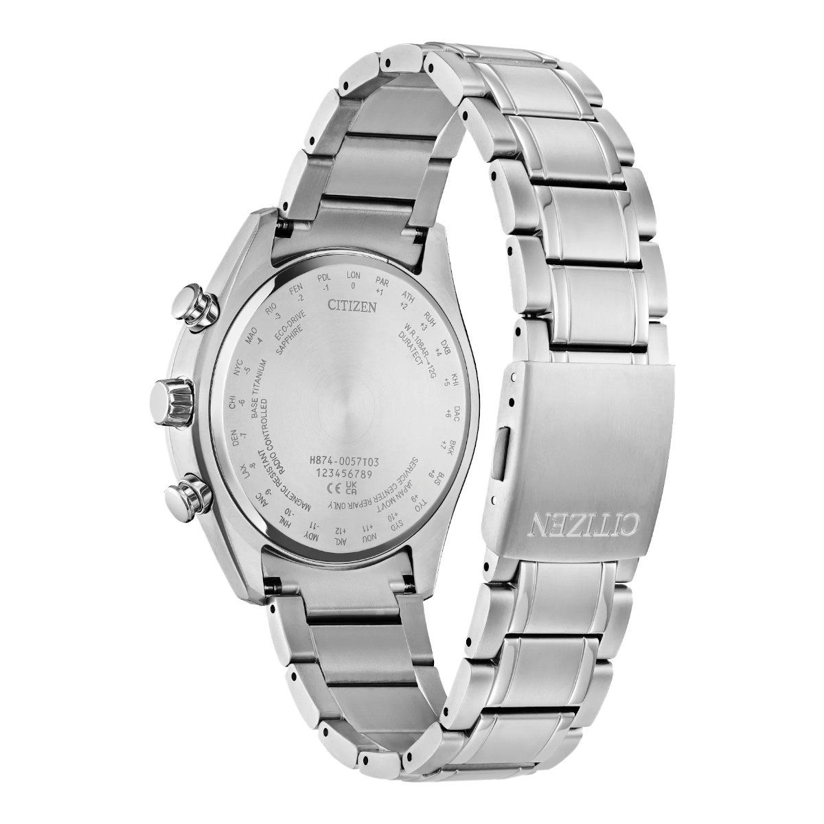 Citizen Tsuki-yomi A-T Chronograph 43mm Men's Watch, Grey Dial