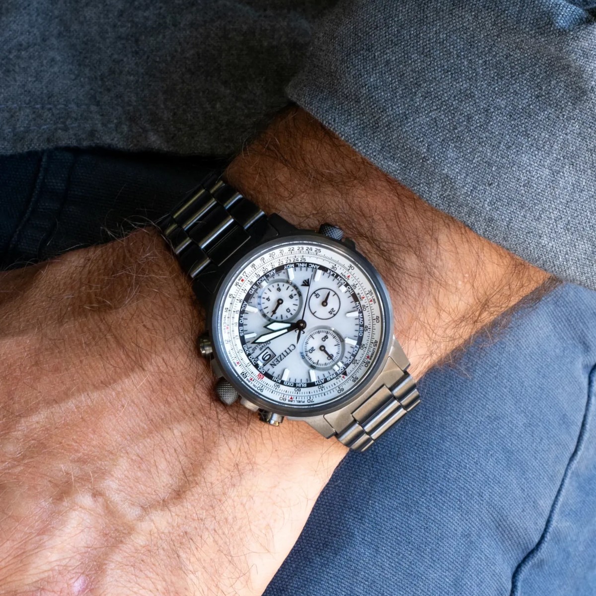 Citizen Promaster Navihawk A-T 41mm Men's Watch, Grey Dial