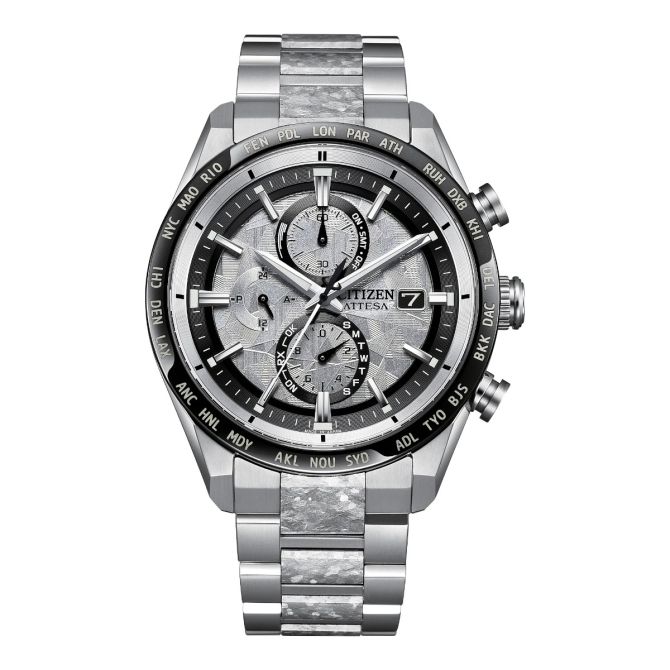 Citizen Attesa Platinum Shine 42mm Men's Watch, Silver Tone Dial