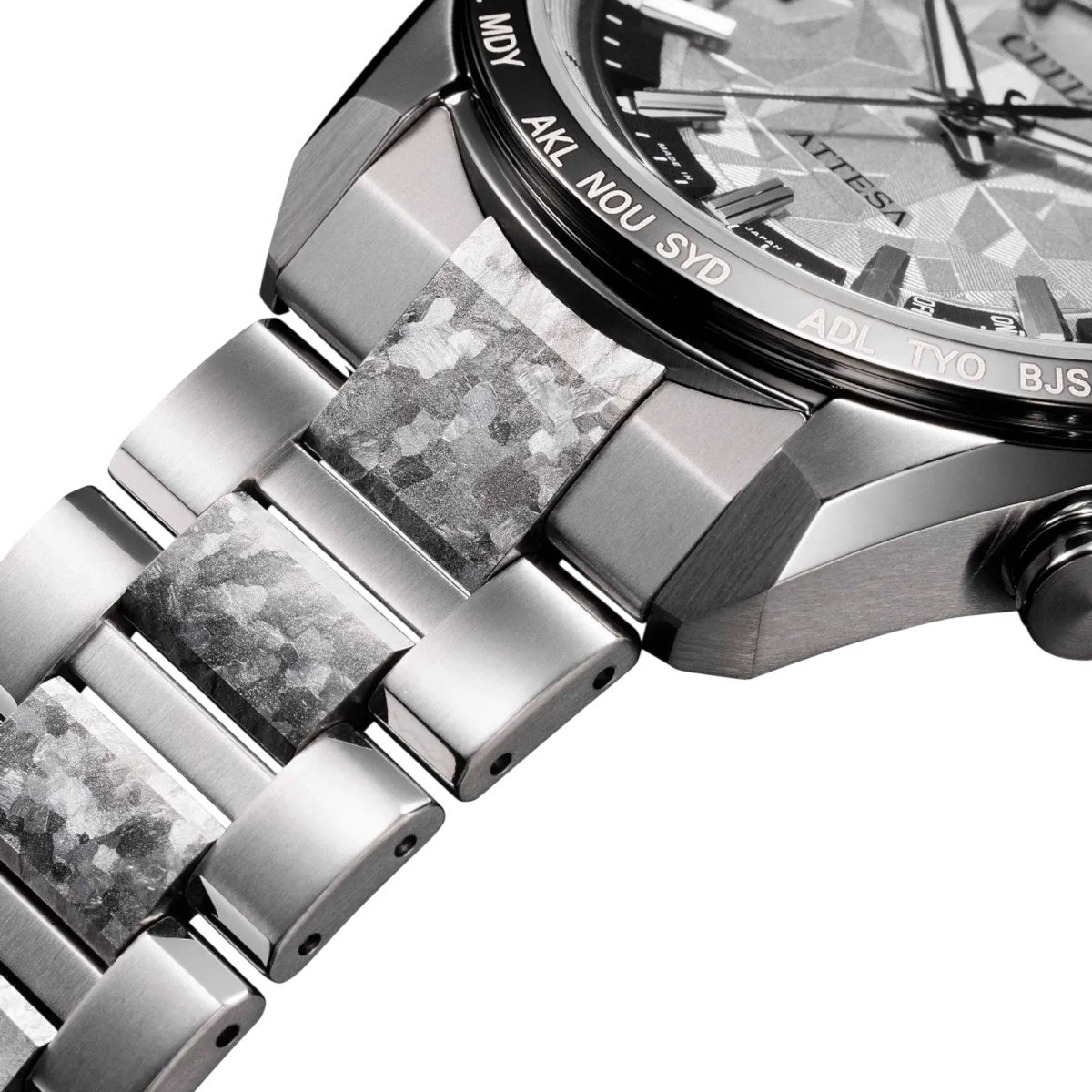 Citizen Attesa Platinum Shine 40.6mm Men's Watch, Grey Dial