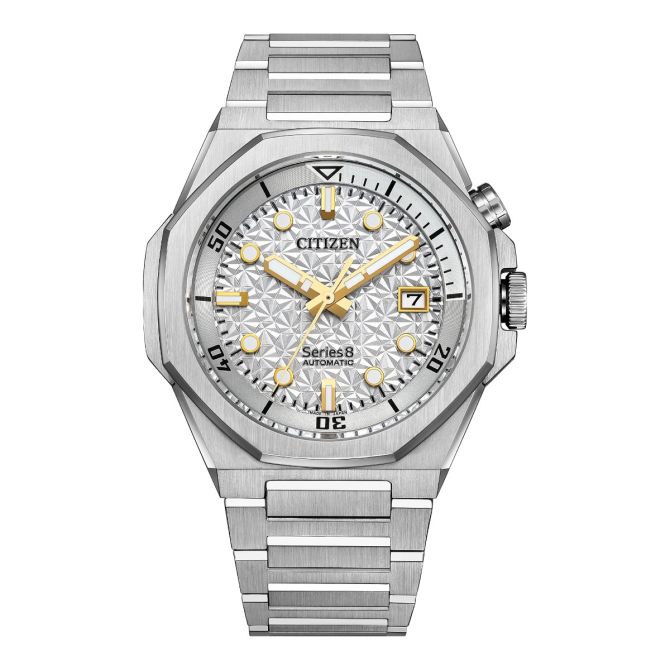 Citizen Series8 890 City Lights 42.6mm Men's Watch, Silver Dial
