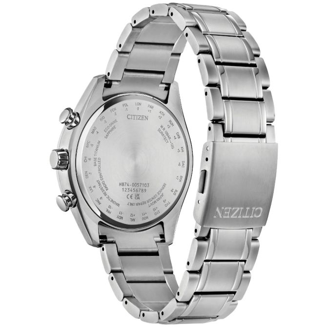 Citizen Tsuki-yomi A-T 43mm Men's Watch, Purple Dial | BY1010-81Z