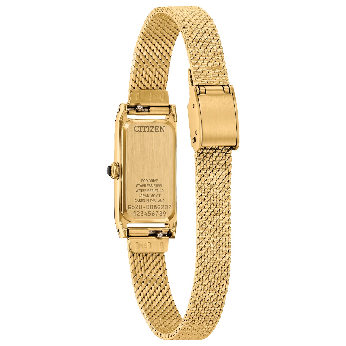 Citizen Gold Fio 14.3mm Women's Watch, Black Dial