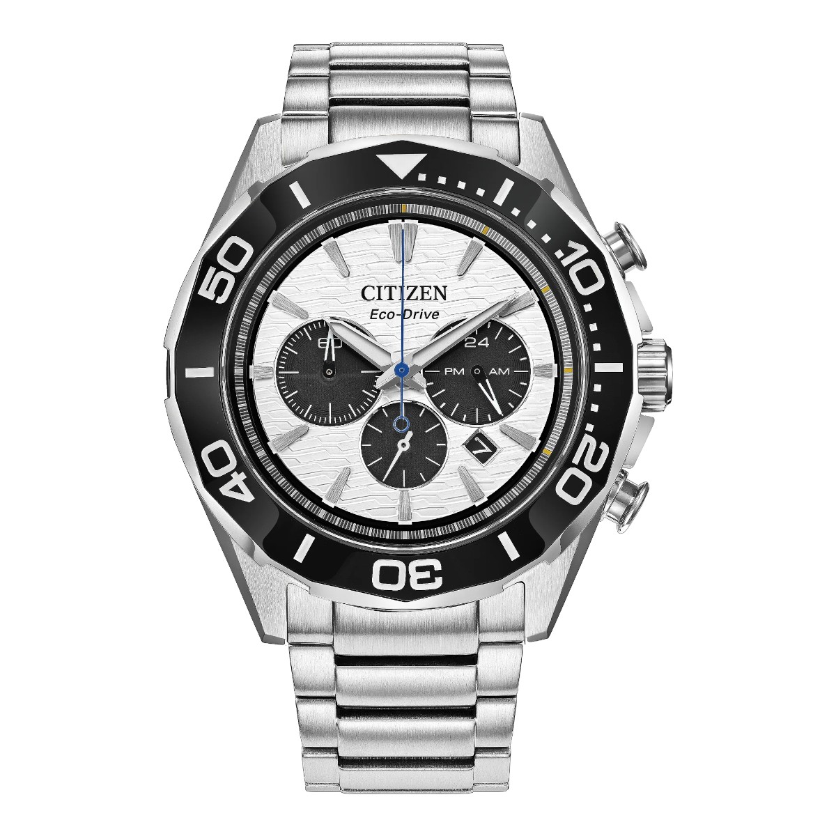Citizen Endeavor Chronograph 43mm Men's Watch, White Dial