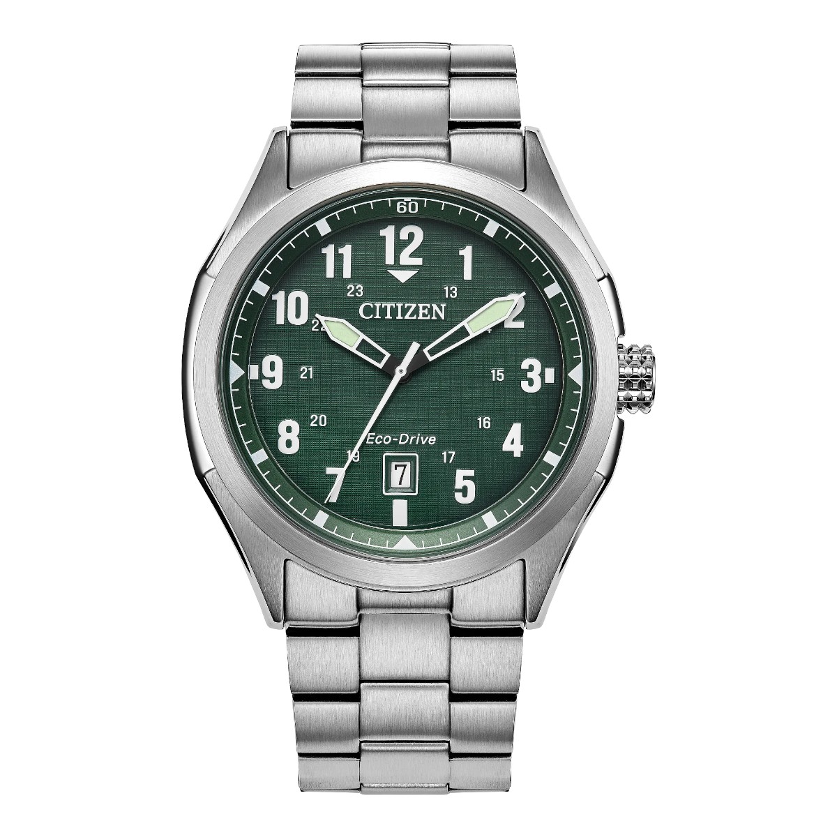Citizen Terra Force 41.22mm Men's Watch, Green Dial
