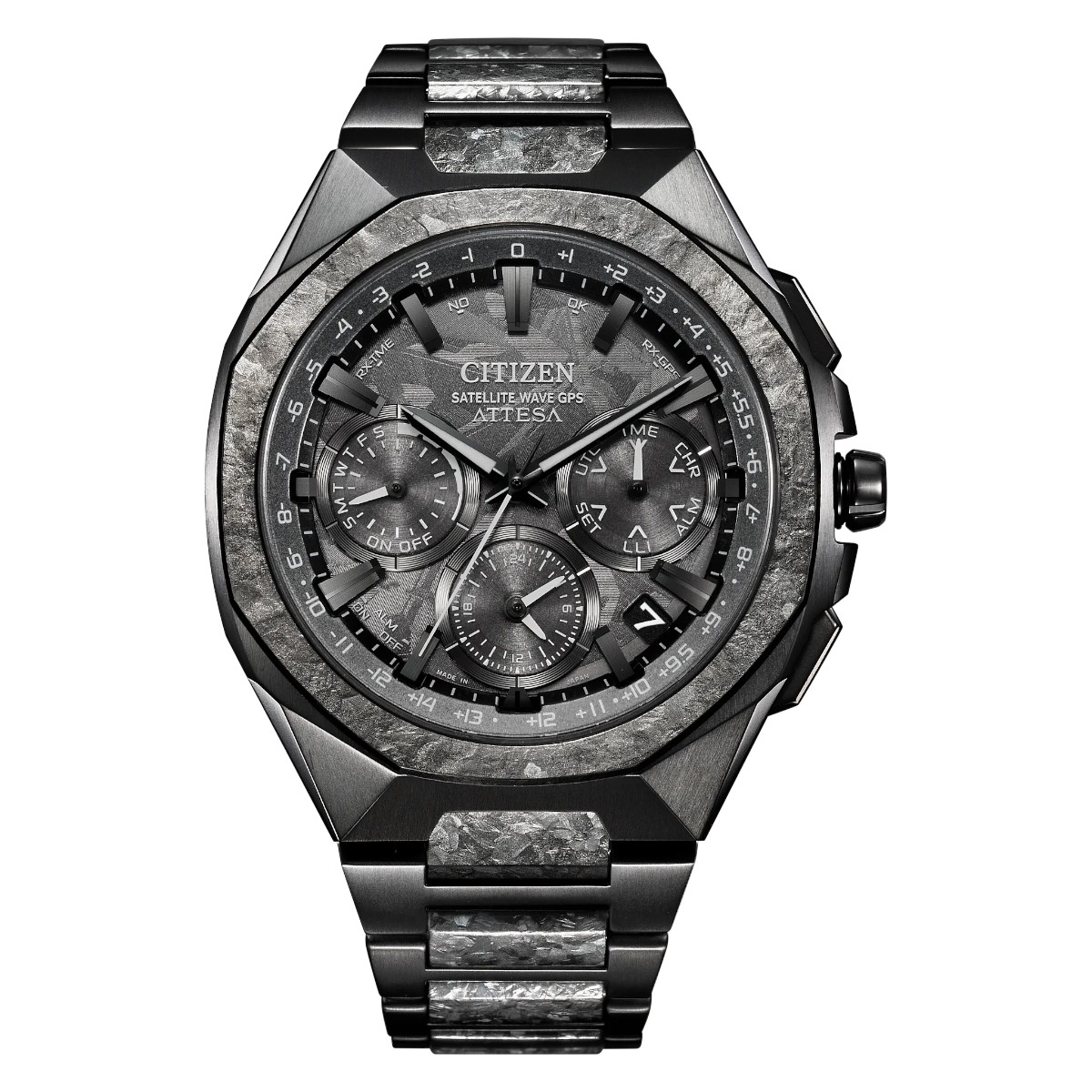 Citizen Attesa 43.2mm Men's Watch, Dark Grey Dial