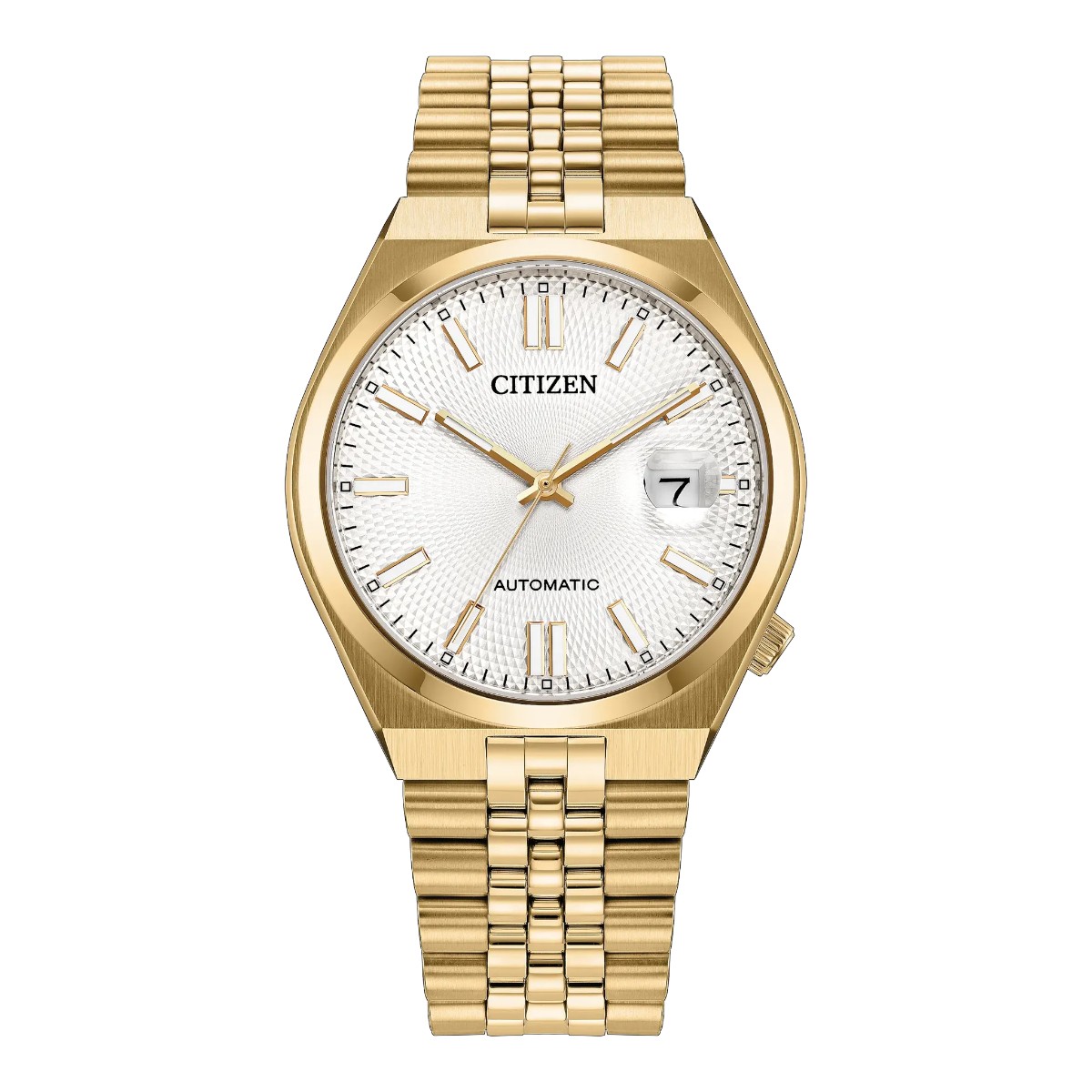 Citizen Tsuyosa 60 Hour 37mm Women's Watch, Silver Textured Dial