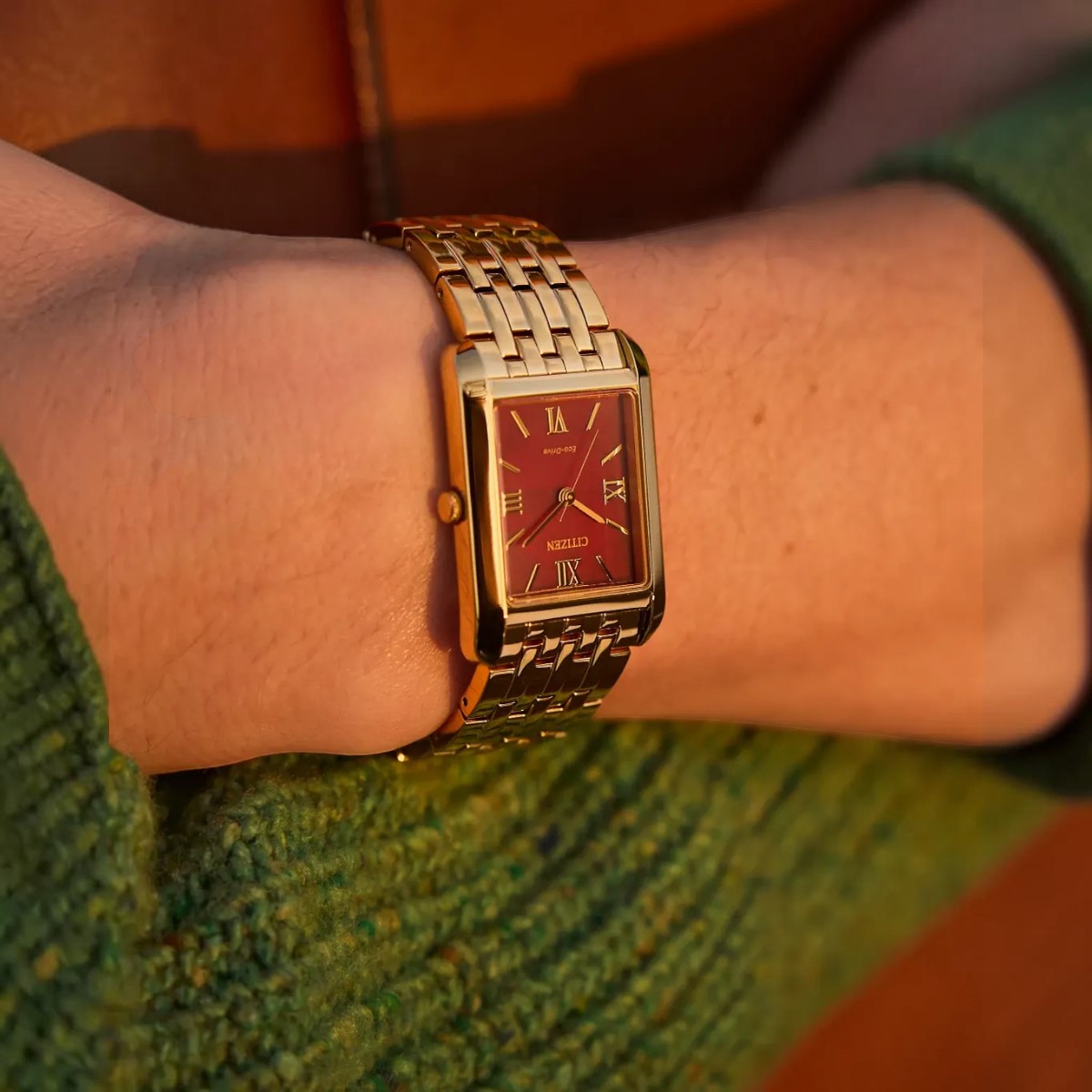 Citizen Addysen 36mm x 26.5mm Women's Watch, Red Dial