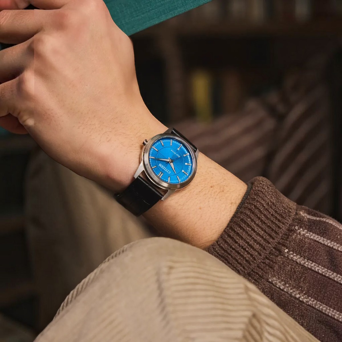 Citizen Rolan 37mm Men's Watch, Blue Dial