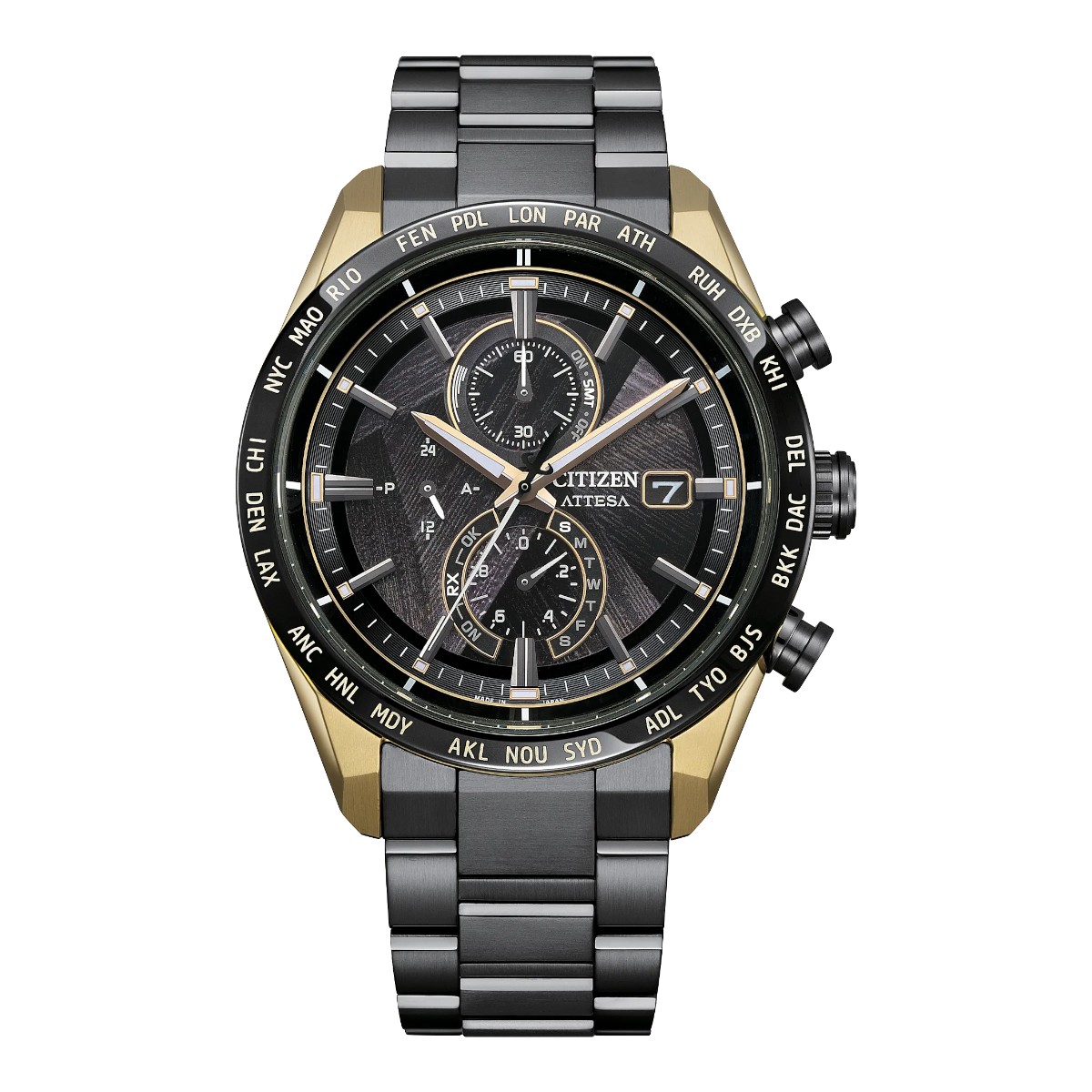 Citizen Attesa Light 42mm Men's Watch, Black Titanium Dial