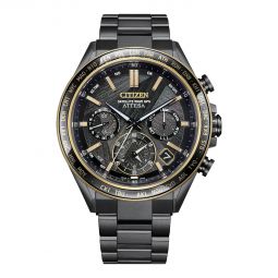 Citizen Attesa Super Titanium 44.6mm Watch, Textured Blue Dial