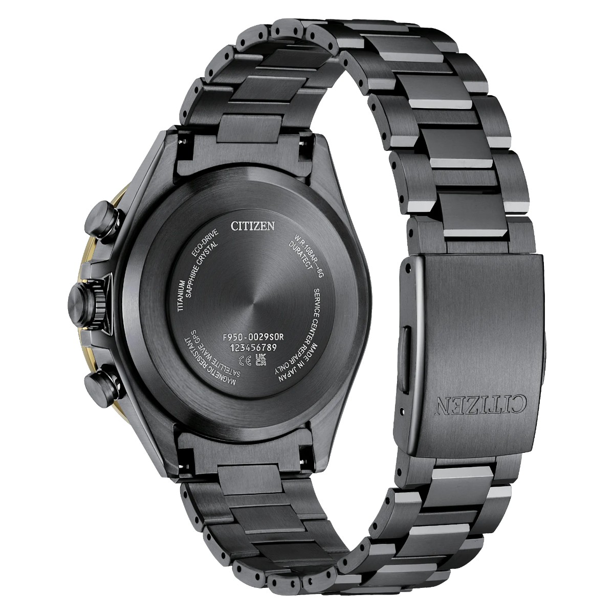 Citizen Attesa Light In Black 44.6mm Men's Watch, Black Dial