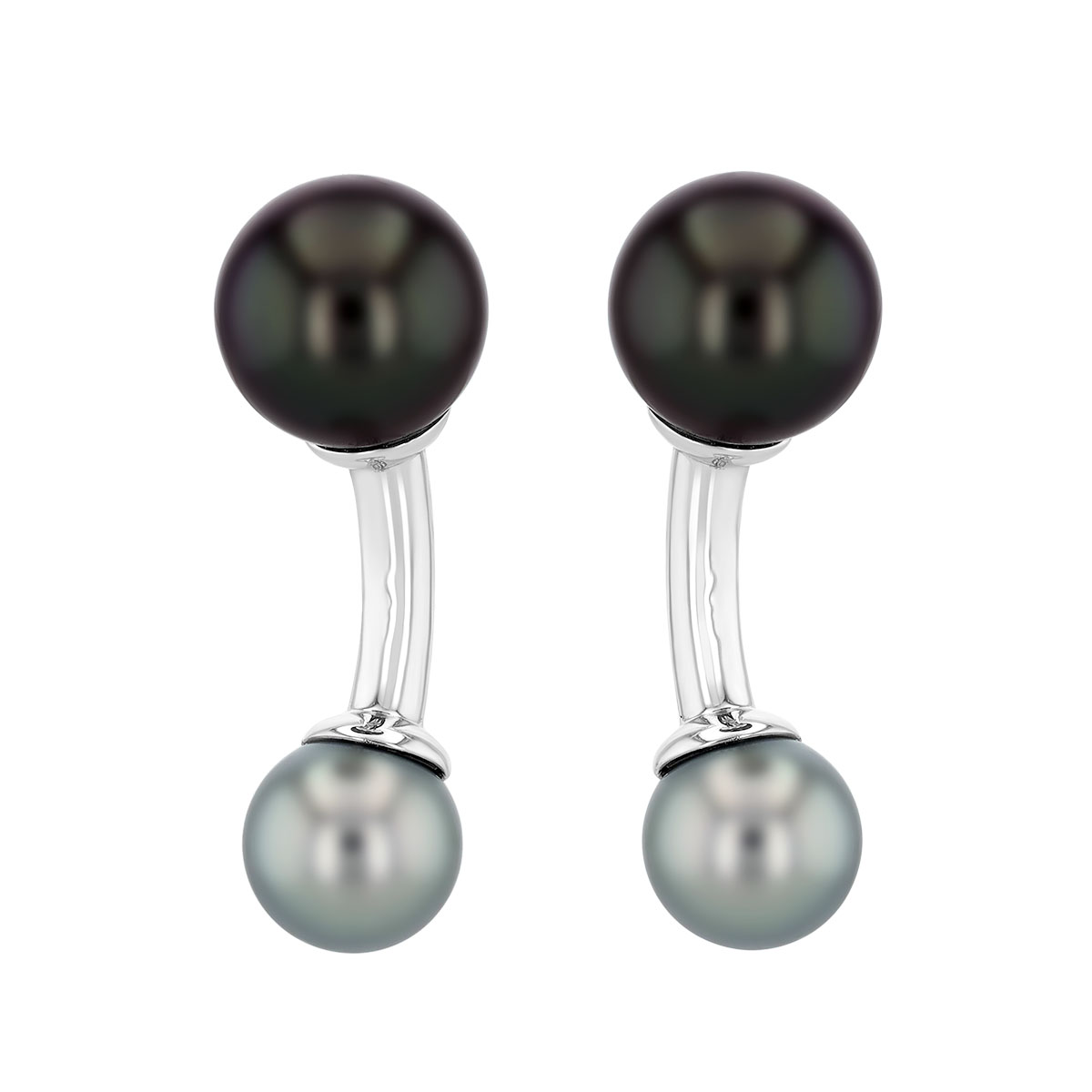TARA Pearls Tahitian South Sea Cultured Pearl Cufflinks in White Gold