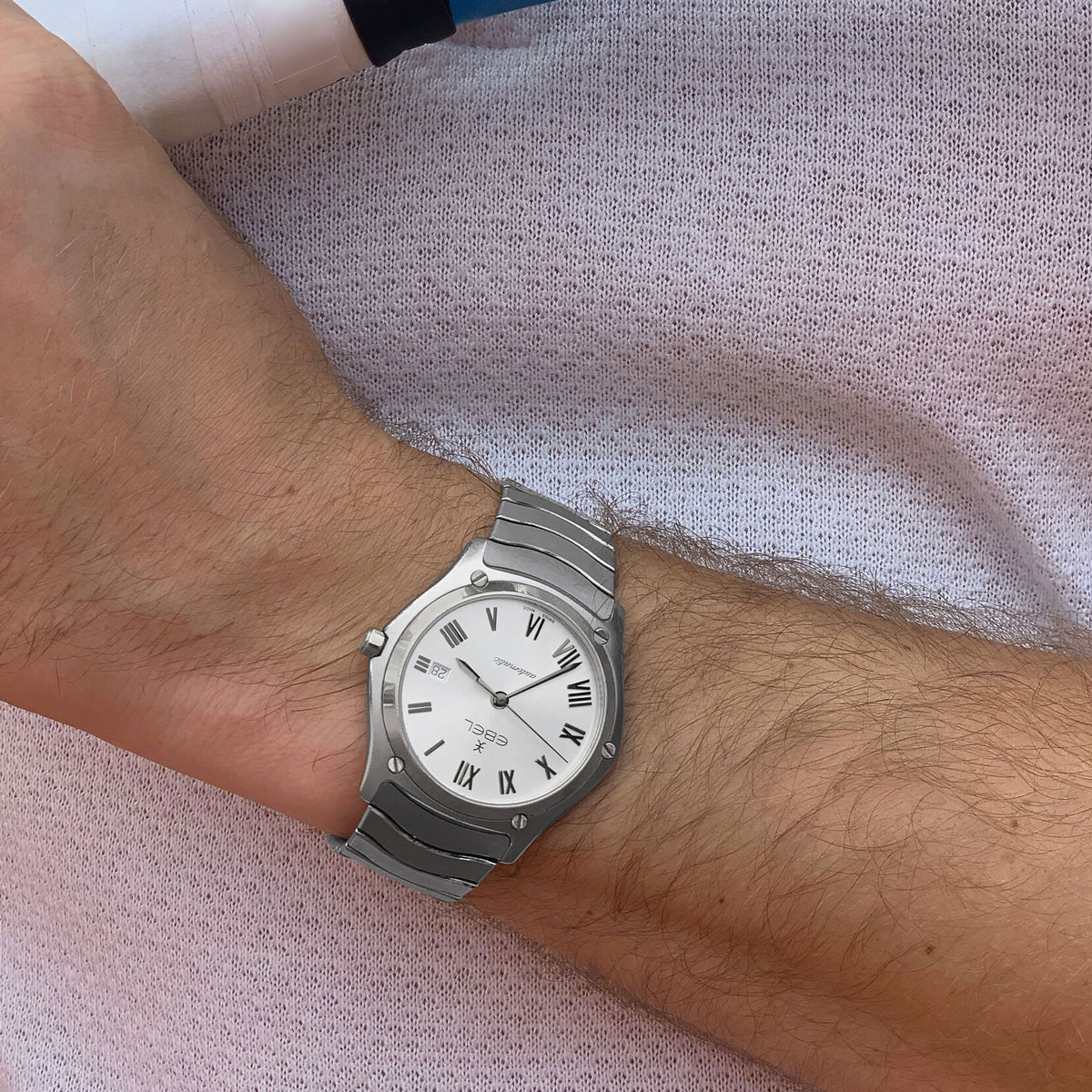 EBEL Sport Classic 40mm Watch, Silver Dial