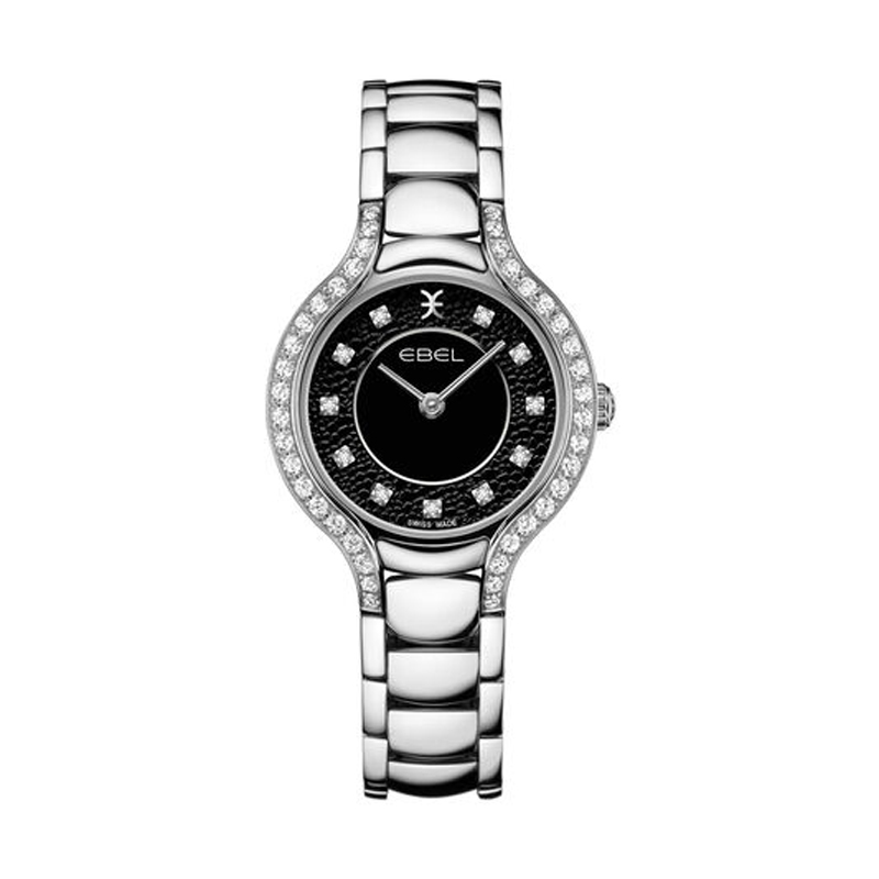 EBEL Beluga Women's 28mm Watch, Black and Diamond Dial 1216466