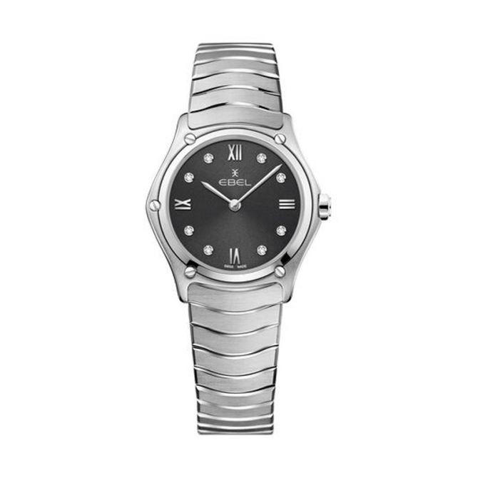 EBEL Sport Classic Women's 29mm Watch, Black and Silver