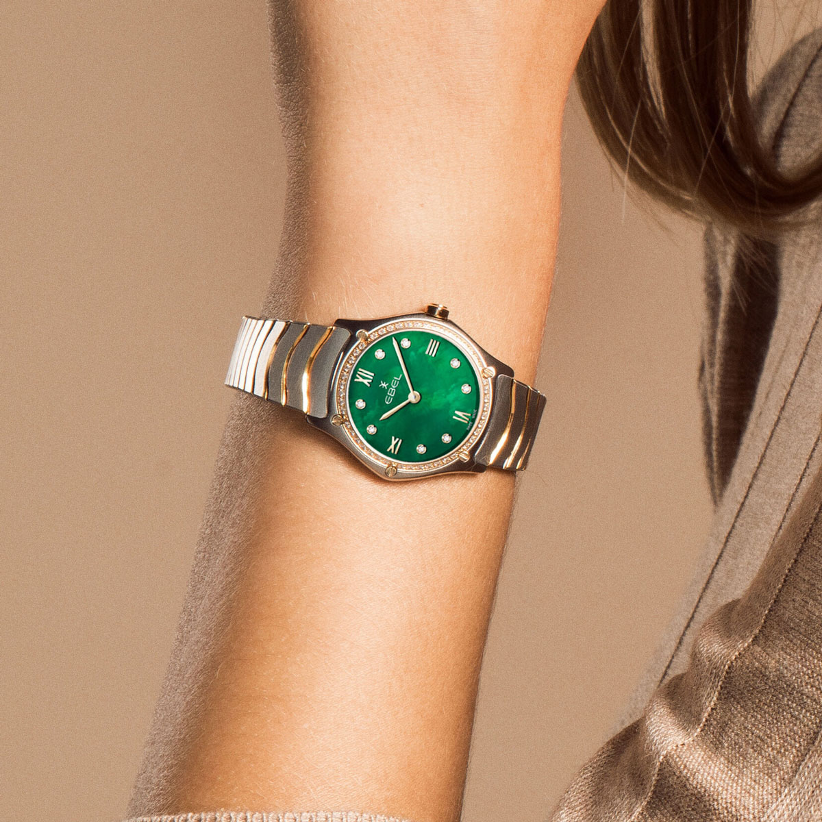 EBEL Sport Classic 29mm Watch, Green Mother of Pearl Dial