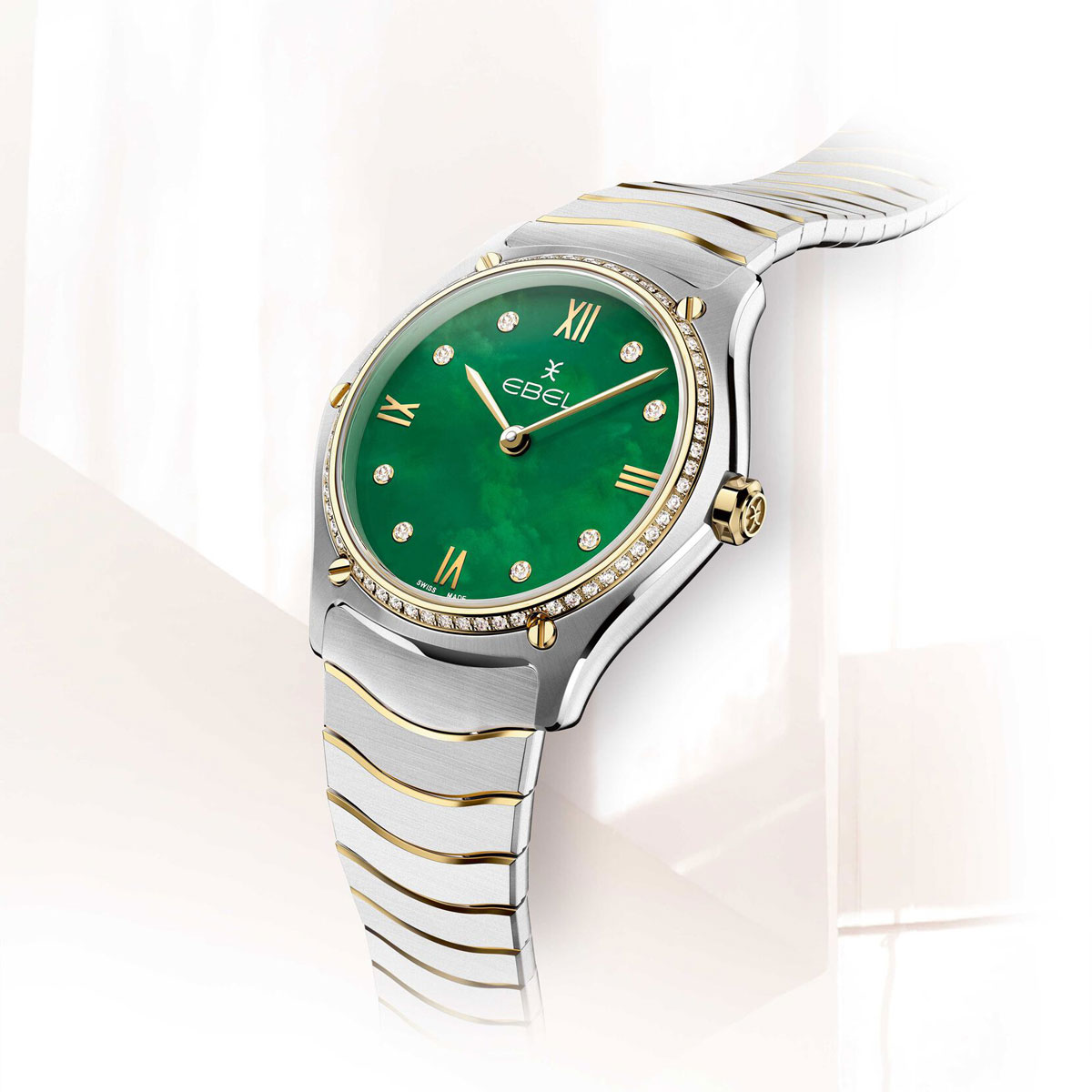 EBEL Sport Classic 33mm Watch, Green Mother of Pearl Dial