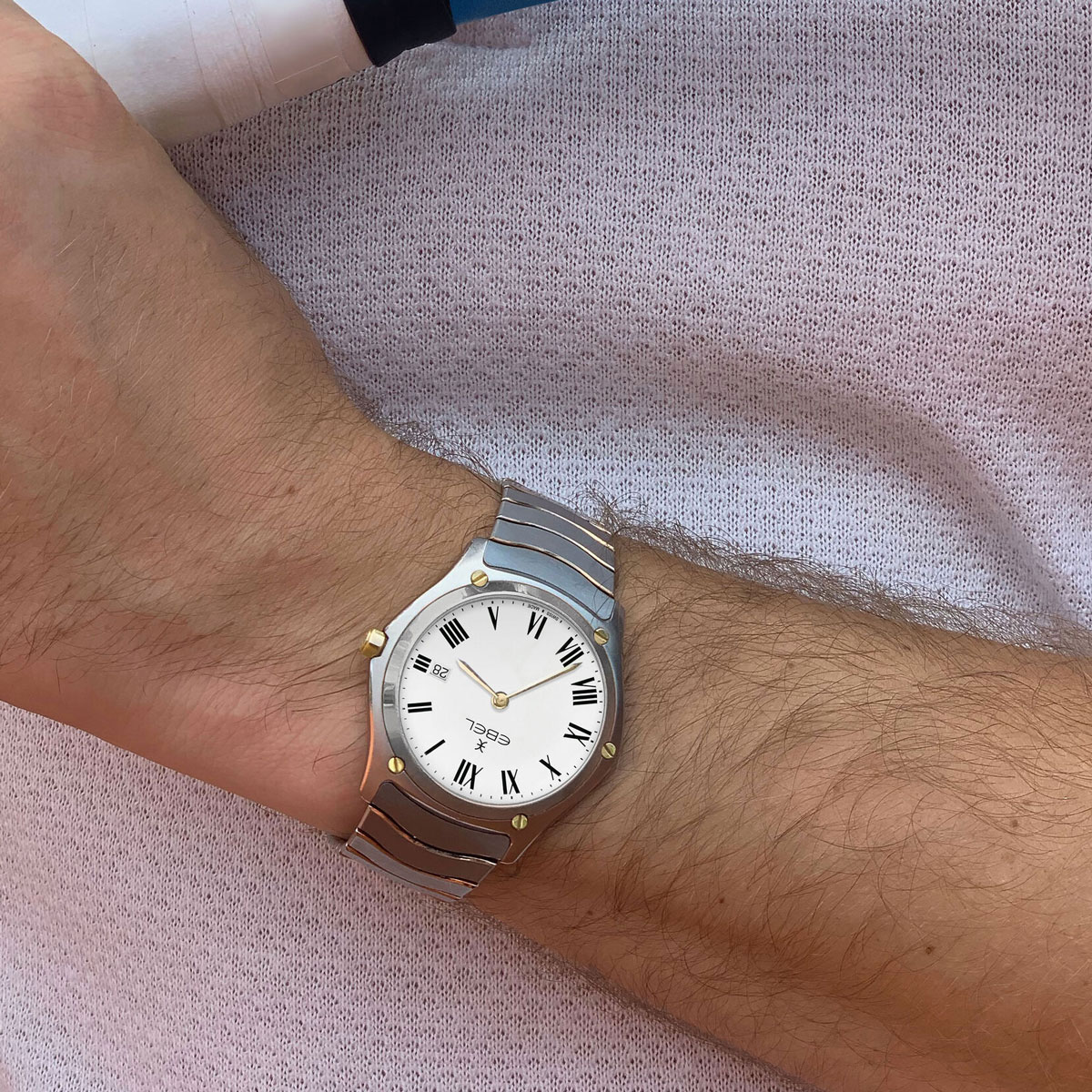 EBEL Sport Classic 40mm Watch, White Dial