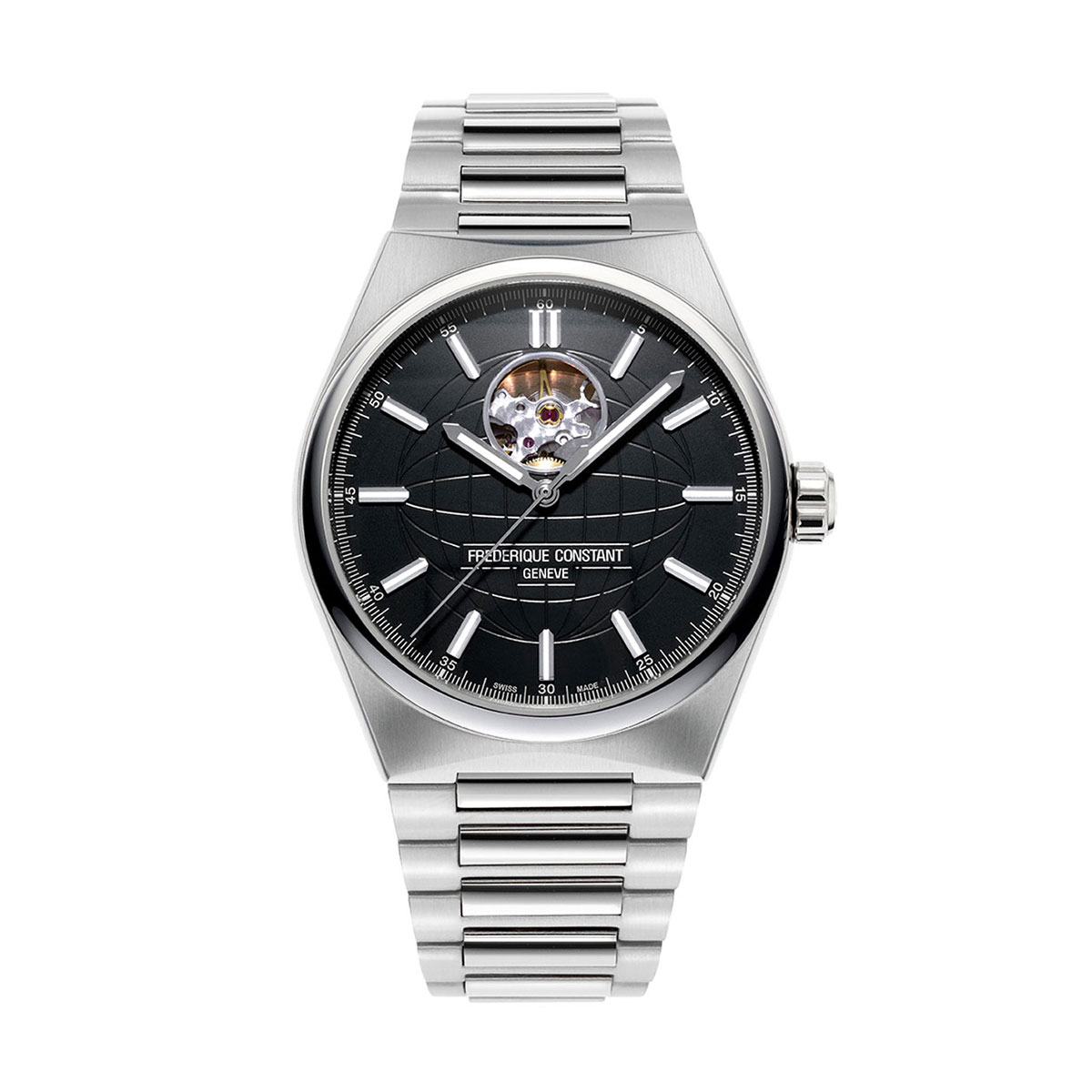 Frederique Constant Highlife Heartbeat Automatic 41mm Watch, Black Dial