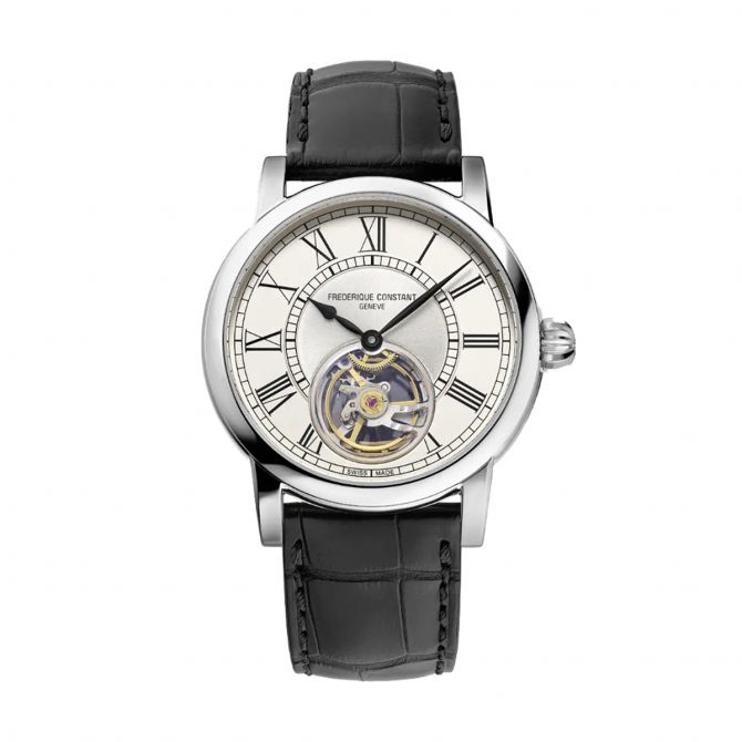 Frederique Constant Manufacture Classic Heart Beat 39mm Watch, Beige Dial